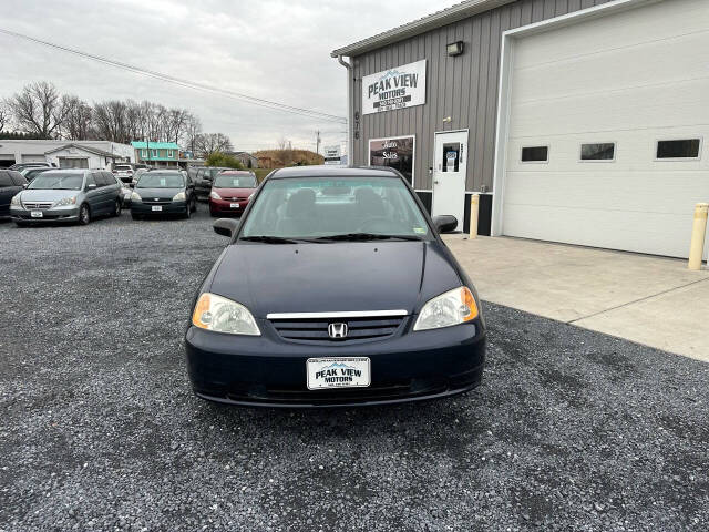 2003 Honda Civic for sale at PEAK VIEW MOTORS in Mount Crawford, VA