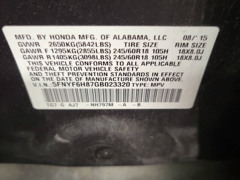 2016 Honda Pilot EX-L w/RES