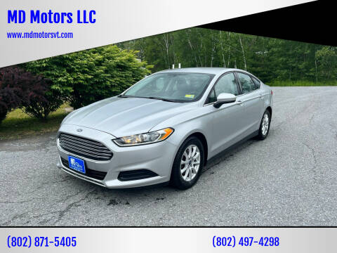 2015 Ford Fusion for sale at MD Motors LLC in Williston VT