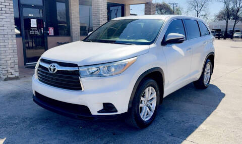 2015 Toyota Highlander for sale at Miguel Auto Fleet in Grand Prairie TX