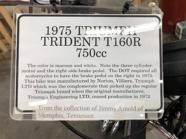 1975 Triumph Trident T160R