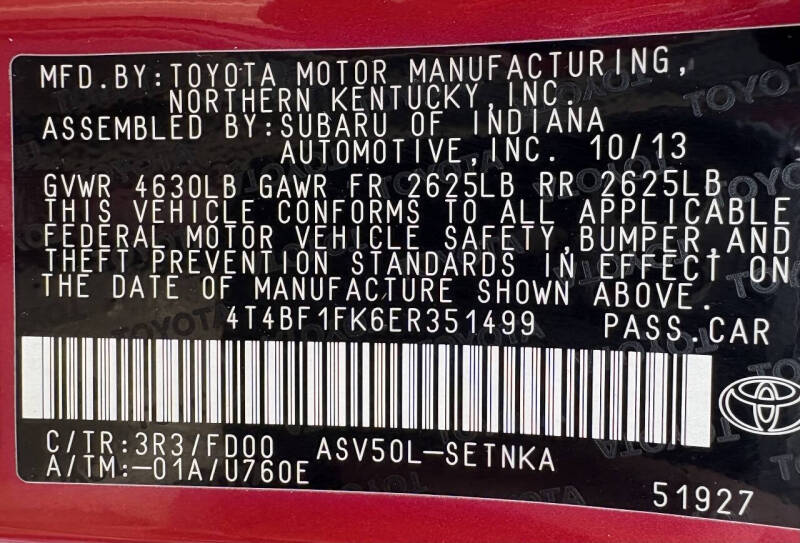 2014 Toyota Camry LE
