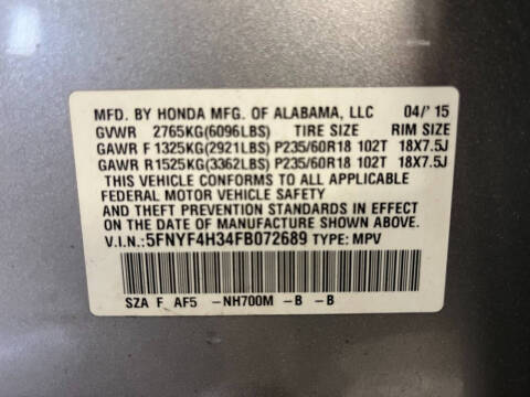 2015 Honda Pilot SE