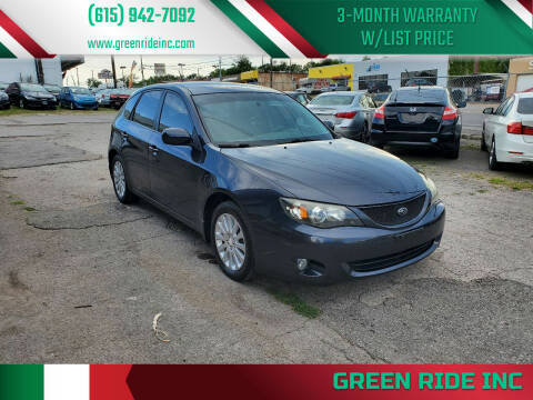 2008 Subaru Impreza for sale at Green Ride Inc in Nashville TN
