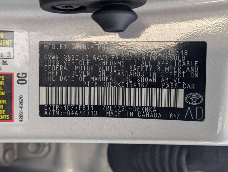 2019 Toyota Corolla L