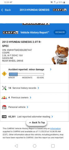 2013 Hyundai Genesis Coupe 2.0T R-Spec
