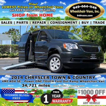 2014 Chrysler Town and Country for sale at Wheelchair Vans Inc in Laguna Hills CA