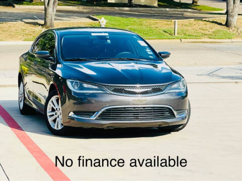 2015 Chrysler 200 for sale at Texas Drive Auto in Dallas TX