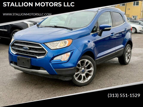2018 Ford EcoSport for sale at STALLION MOTORS LLC in Wayne MI