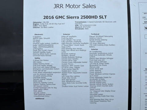2016 GMC Sierra 2500HD