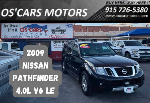 2009 Nissan Pathfinder for sale at Os'Cars Motors in El Paso TX