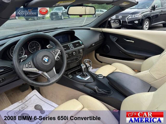 2008 BMW 6 Series 650i