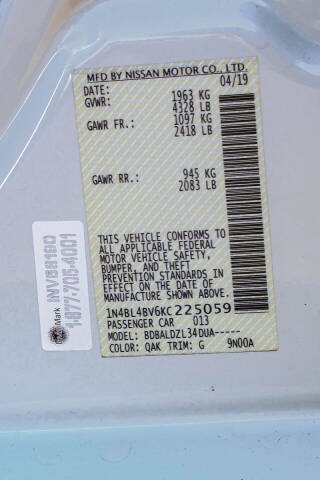 2019 Nissan Altima 2.5 S