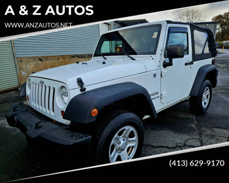 2012 Jeep Wrangler for sale at A & Z AUTOS in Westfield MA