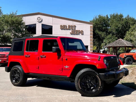 2014 Jeep Wrangler Unlimited for sale at SELECT JEEPS INC in League City TX