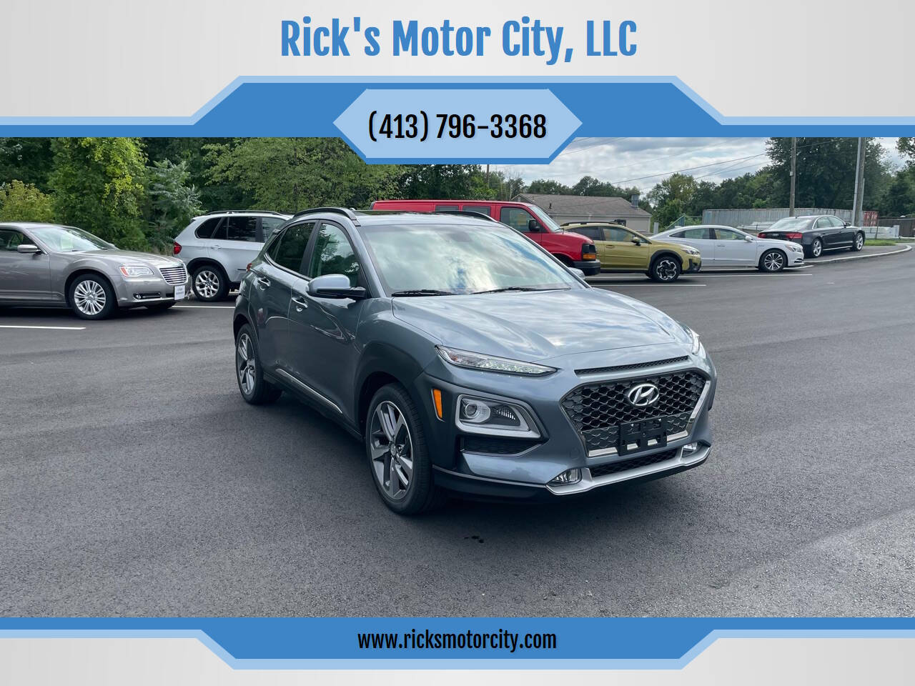 Gray 2020 Hyundai KONA Limited AWD Limited 4dr Crossover 1