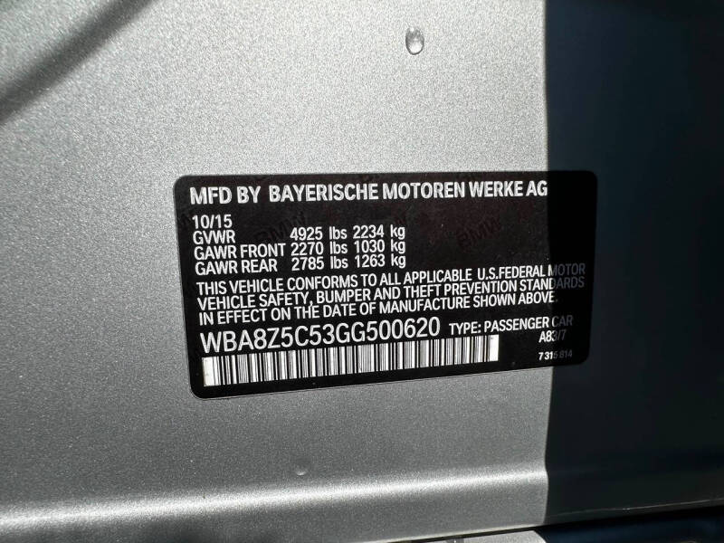 2016 BMW 3 Series 328i xDrive Gran Turismo