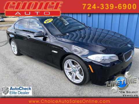 2013 BMW 5 Series for sale at CHOICE AUTO SALES in Murrysville PA