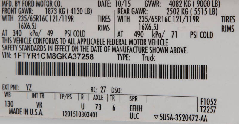 2016 Ford Transit 250