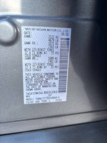 2016 Nissan Rogue SV