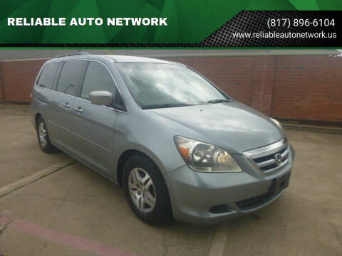 2006 Honda Odyssey for sale at RELIABLE AUTO NETWORK in Arlington TX
