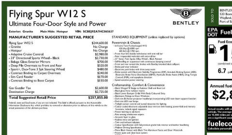 2017 Bentley Flying Spur W12 S