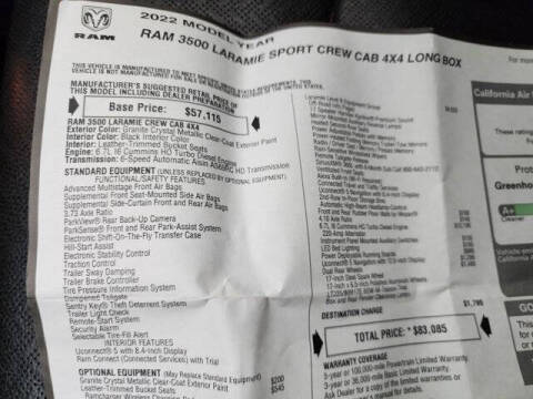 2022 RAM 3500 Laramie