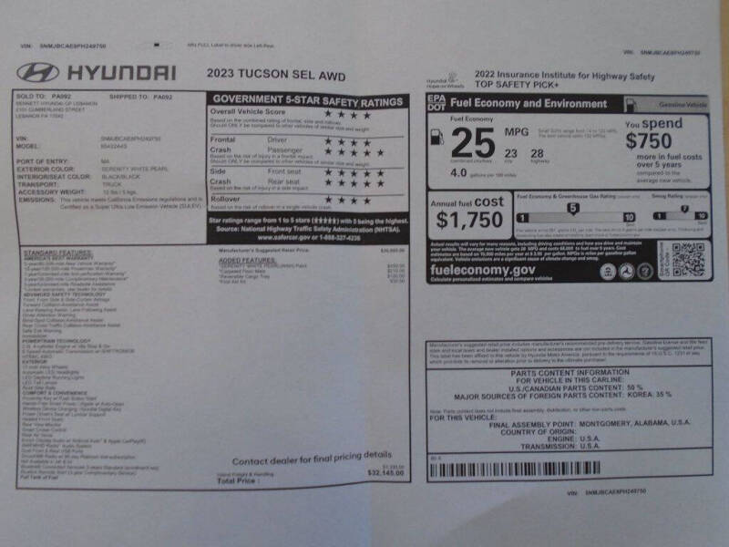 2023 Hyundai Tucson SEL