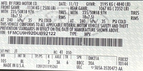 2013 Ford Escape SEL