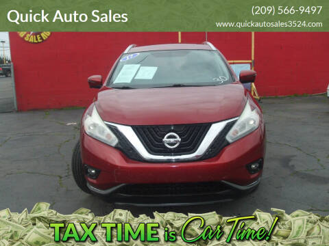 2017 Nissan Murano for sale at Quick Auto Sales in Ceres CA