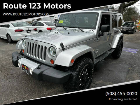 2011 Jeep Wrangler Unlimited for sale at Route 123 Motors in Norton MA