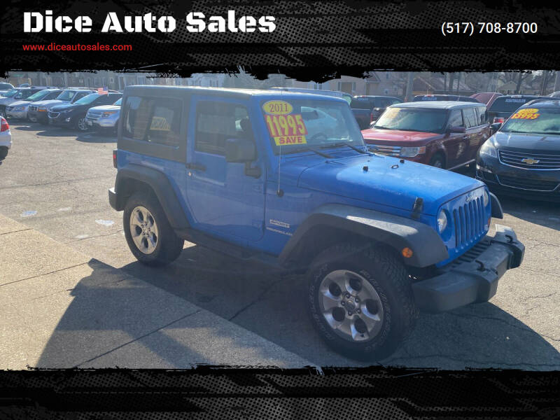 2011 Jeep Wrangler for sale at Dice Auto Sales in Lansing MI