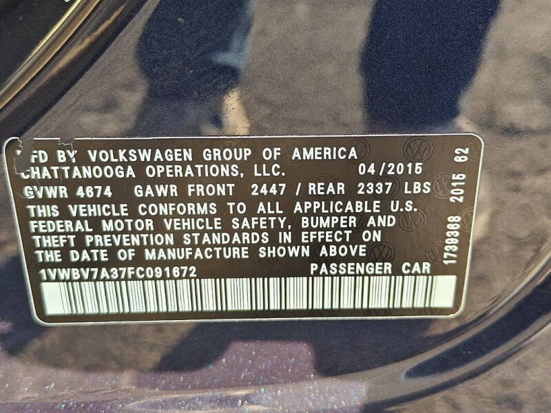 2015 Volkswagen Passat