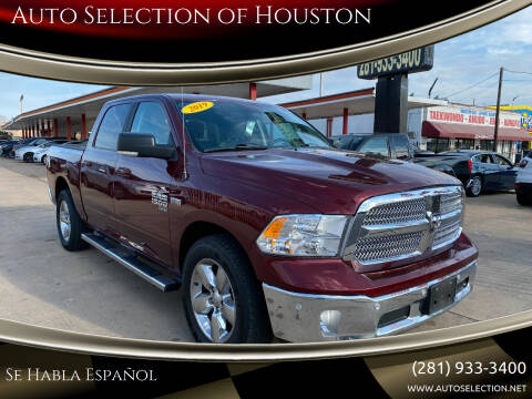 2019 RAM Ram Pickup 1500 Classic for sale at Auto Selection of Houston in Houston TX