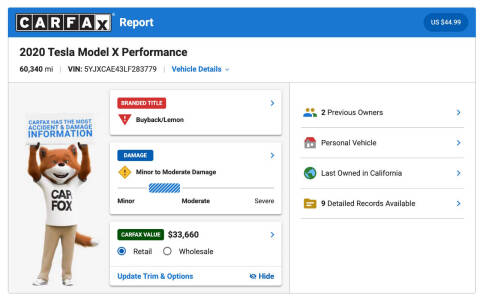2020 Tesla Model X Performance