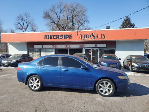 2004 Acura TSX for sale at RIVERSIDE AUTO SALES in Sioux City IA