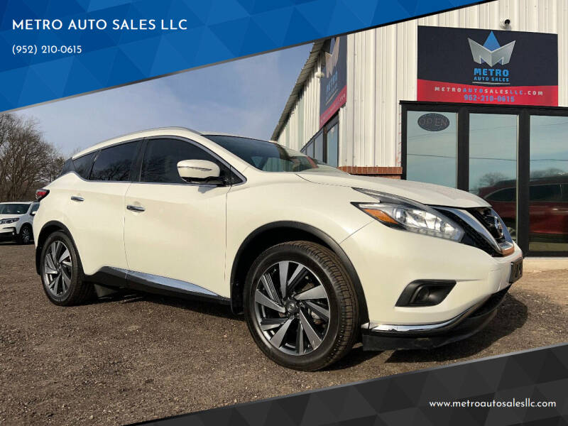 2015 Nissan Murano for sale at METRO AUTO SALES LLC in Lino Lakes MN