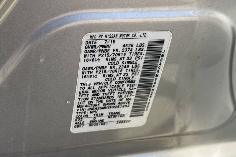 2015 Nissan Rogue Select S