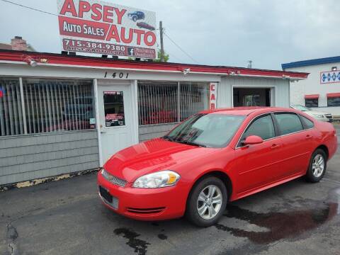 2013 Chevrolet Impala for sale at Apsey Auto in Marshfield WI