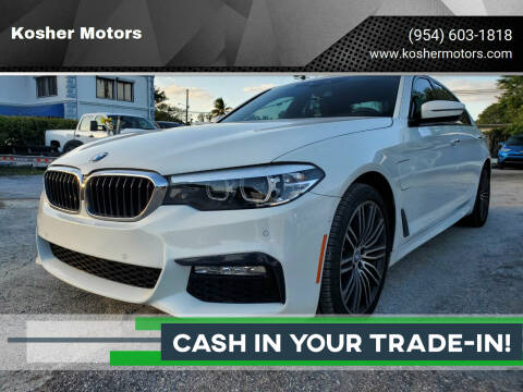 2018 BMW 5 Series for sale at Kosher Motors in Hollywood FL