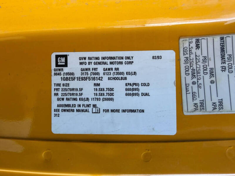 2003 Chevrolet Kodiak C5500