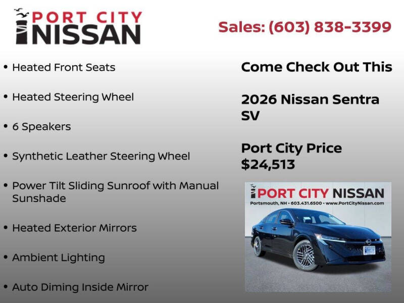 2026 Nissan Sentra SV