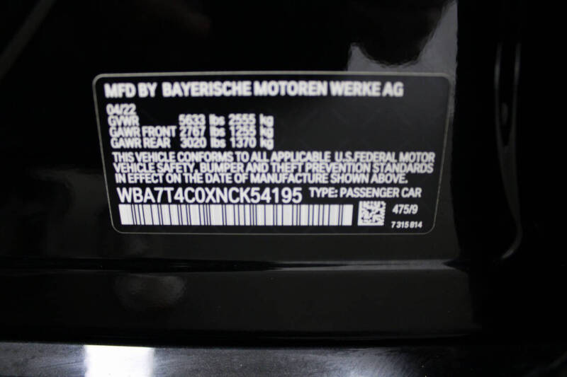 2022 BMW 7 Series 740i xDrive