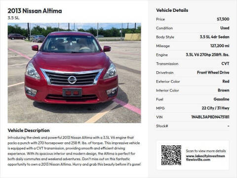 2013 Nissan Altima 3.5 SL