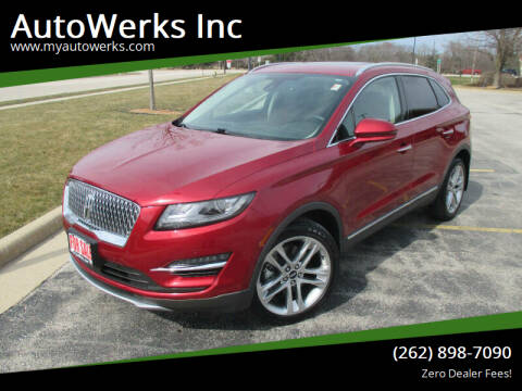 2019 Lincoln MKC for sale at AutoWerks Inc in Sturtevant WI