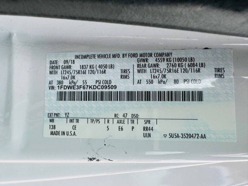 2019 Ford E-Series E-350 SD