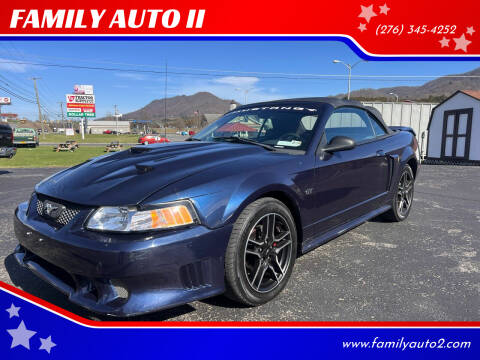 2002 Ford Mustang for sale at FAMILY AUTO II in Pounding Mill VA