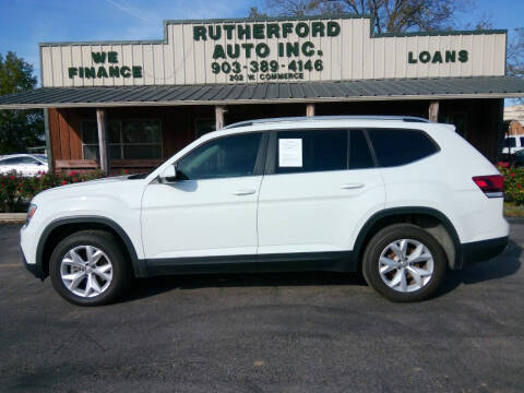 2018 Volkswagen Atlas for sale at RUTHERFORD AUTO SALES in Fairfield TX