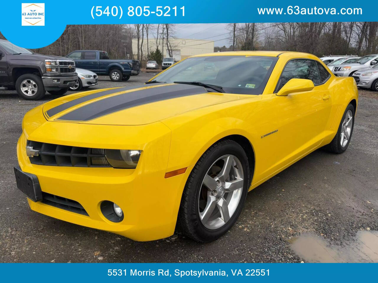 2011 Chevrolet Camaro for sale at 63 Auto Inc in Spotsylvania, VA