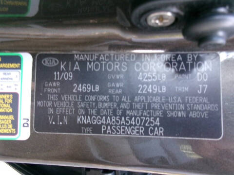2010 Kia Optima LX